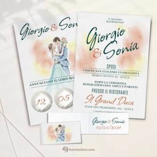 Partecipazioni Matrimonio Gratta e scopri la Data “Wedding Watercolor”