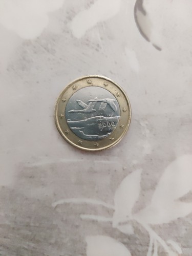 Moneta rara euro finlandia - moneta, 1
