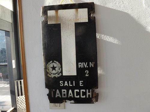 Insegna tabella smaltata sali - insegna,