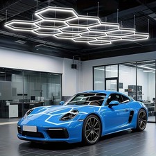 Lampada LED esagonale griglia