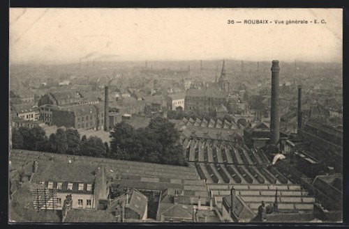 Cpa roubaix vue - roubaix,,