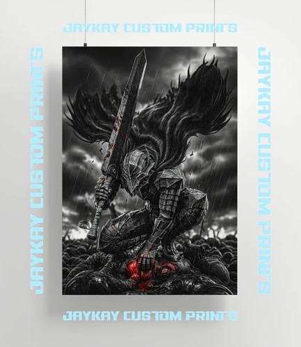 Poster berserk guts anime - berserk,