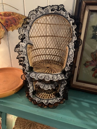Sedia vintage vimini - vintage, in