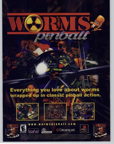 Worms pinball ps1 playstation - worms,