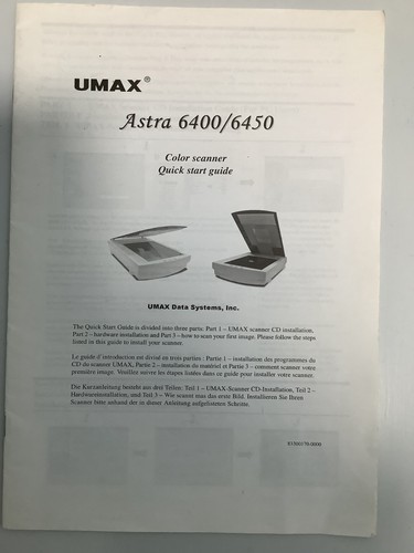 Scanner umax astra 6400 6450 - umax,