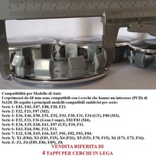 Set coprimozzo bmw mm - 4, 68