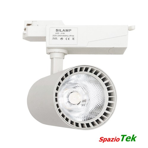 Faretto led binario monofase - faretto, a
