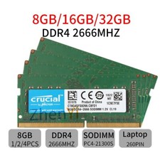 32 GB 16 GB 8 GB DDR4 2666 MHz