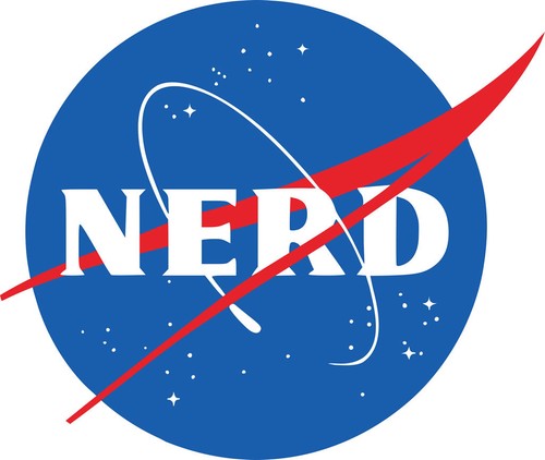 Nerd iron screen print - on,