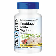 Aglio vischio biancospino - 180 capsule - attivi vegetali | equo e puro