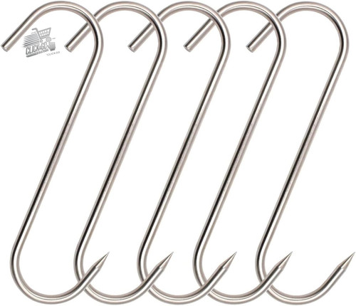 Ganci carne acciaio inox - ganci,