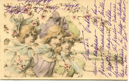 Cc54 cartolina allegorica - cc54,