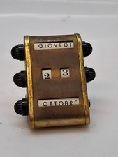 CALENDARIO PERPETUO  IN OTTONE ANNI 50/60