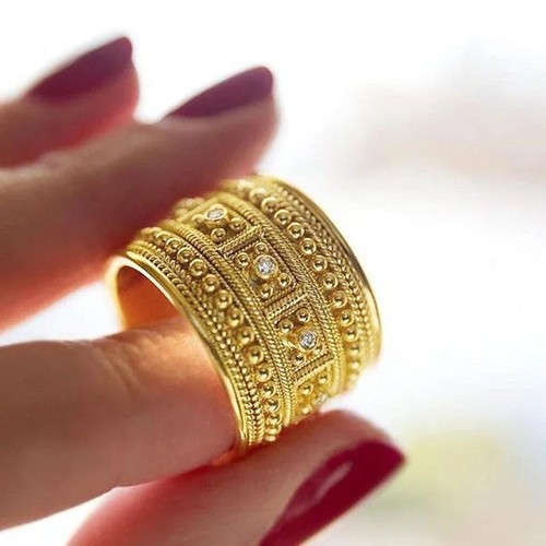 Luxury geometric wide band - luxury,