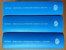 Ladislao Mittner STORIA DELLA LETTERATURA TEDESCA Einaudi 1971
