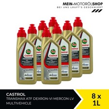 Castrol Transmax ATF Dexron-VI Mercon LV Multivehicle 8x1 litri = 8 litri