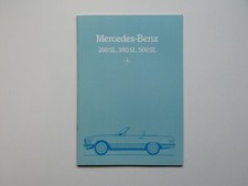 Brochure / catalogo / brochure - Mercedes R107 - 280 SL, 380 SL, 500SL - 11/83