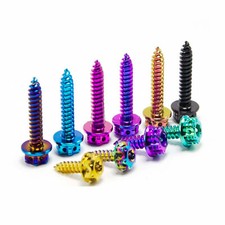 Viti in titanio testa di fiore