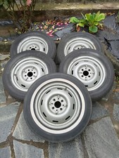 Cerchi in lamiera e gomme da 14" per fiat 110d, 1200/1500 cabriolet  