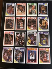 1989-90 FLEER NBA BASKETBALL SET COMPLETO 179 CARTE TRA CUI TUTTI GLI ADESIVI