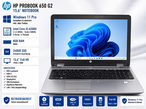 Notebook probook 650 g2 - hp,