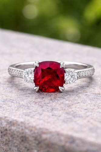 Anello taglio cuscino - anello, ct