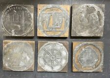 Lotto stock 6 antichi timbri