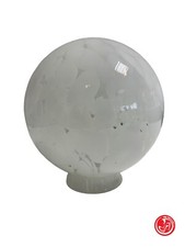 Boccia di vetro bianca