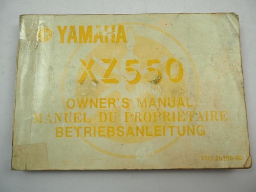 Yamaha xz550 manuale - yamaha,