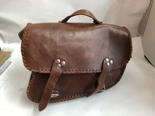 Valigia Laterale Singola in Cuoio Cucita a Mano 