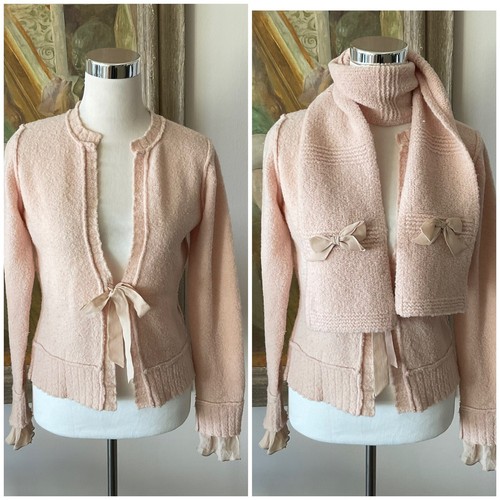 Cardigan lana rosa