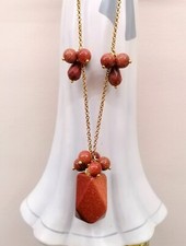 Collana Acciaio Porta Profumo Pietra Di Sole