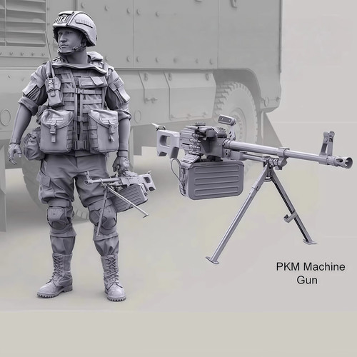 Statua modellino militare