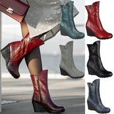 Scarpe donna stivali zeppa