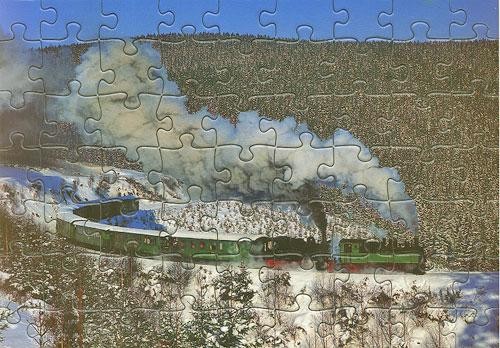 Puzzle ferroviario per bambini