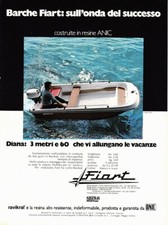 Barche FIART sull'onda del successo. Advertising 1974