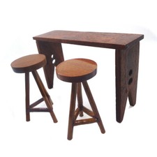 Set sedie tavolo bar 3 pezzi