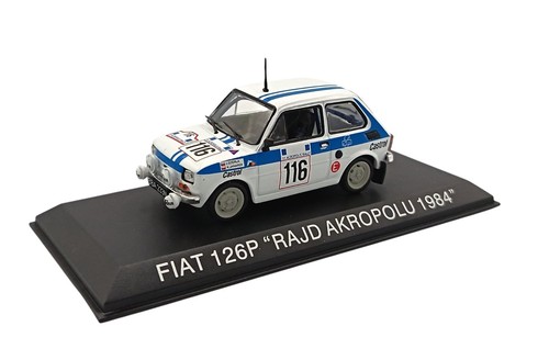 Modellino auto fiat 126p rally - auto,
