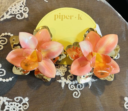 Orecchini piper fiori - orecchini,