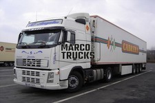 Truck photo Volvo FH12 Refrigerated semitrailer Spain white M. Angeles Ja #b3jx