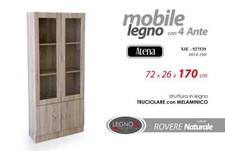 Vetrina moderna legno marrone - vetrina,