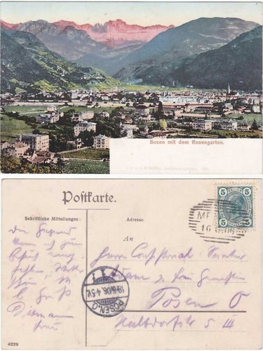Bolzano col catinaccio - catinaccio,