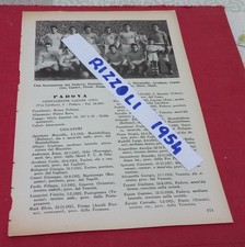 PADOVA PAVIA PAGINA/RITAGLIO