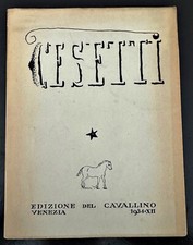 GIUSEPPE CESETTI, PITTORE CURA DI CARLO CARDAZZO. EDIZIONE DEL CAVALLINO, 1934