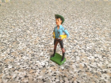 SOLDATINO COW BOY SALPA 8 cm ORIGNALE ANNI 50 NUOVO MAI GIOCATO CELLOPLASTO