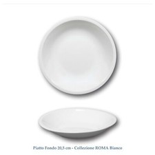 Piatto Fondo 20.5 Roma Bianco