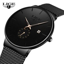 LIGE Orologio da polso uomo al