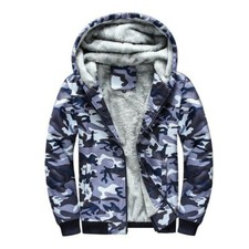 Uomo Pile Pelliccia Giacca con