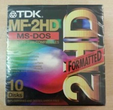 10 Floppy Disk TDK MF-2HD