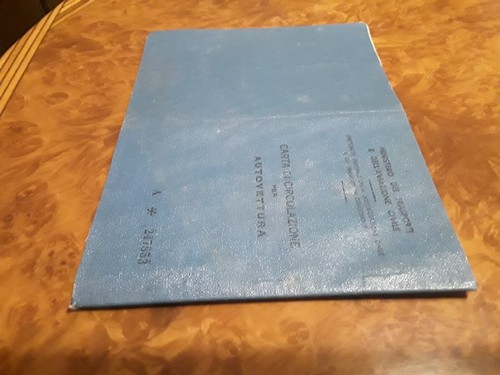 Libretto carta circolazione - libretto,